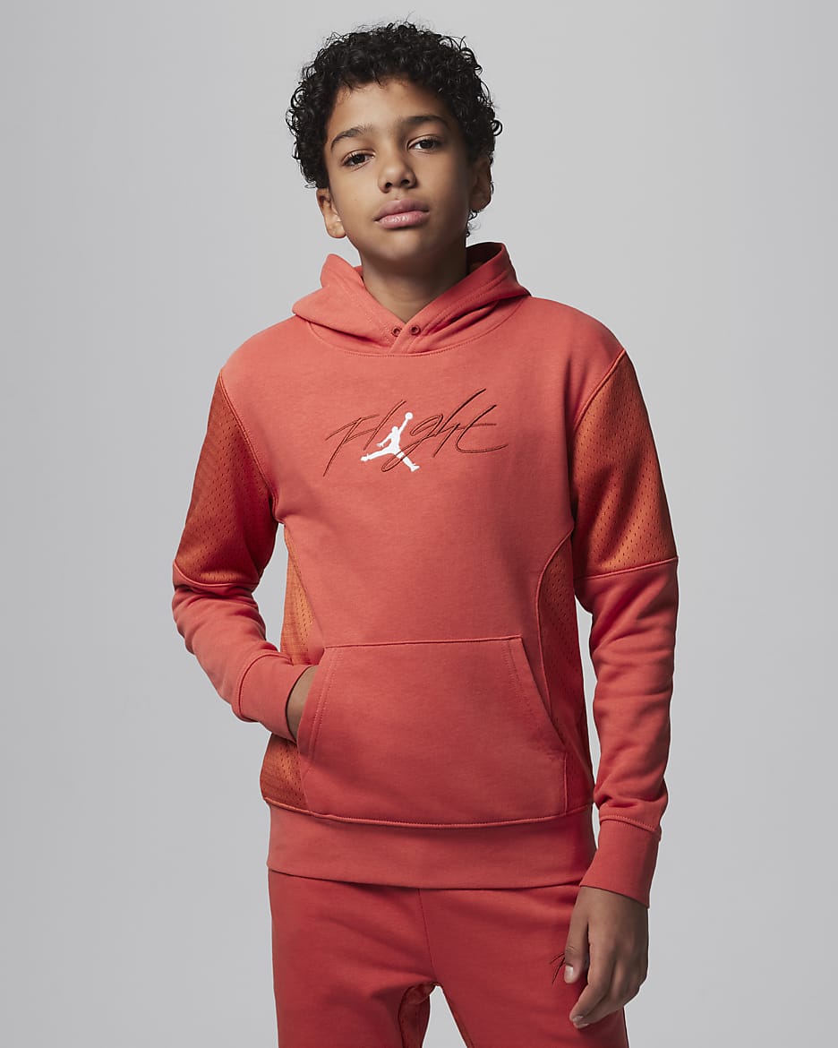 Sudadera con gorro sin cierre para ninos talla grande Jordan Off Court Flight. Nike MX
